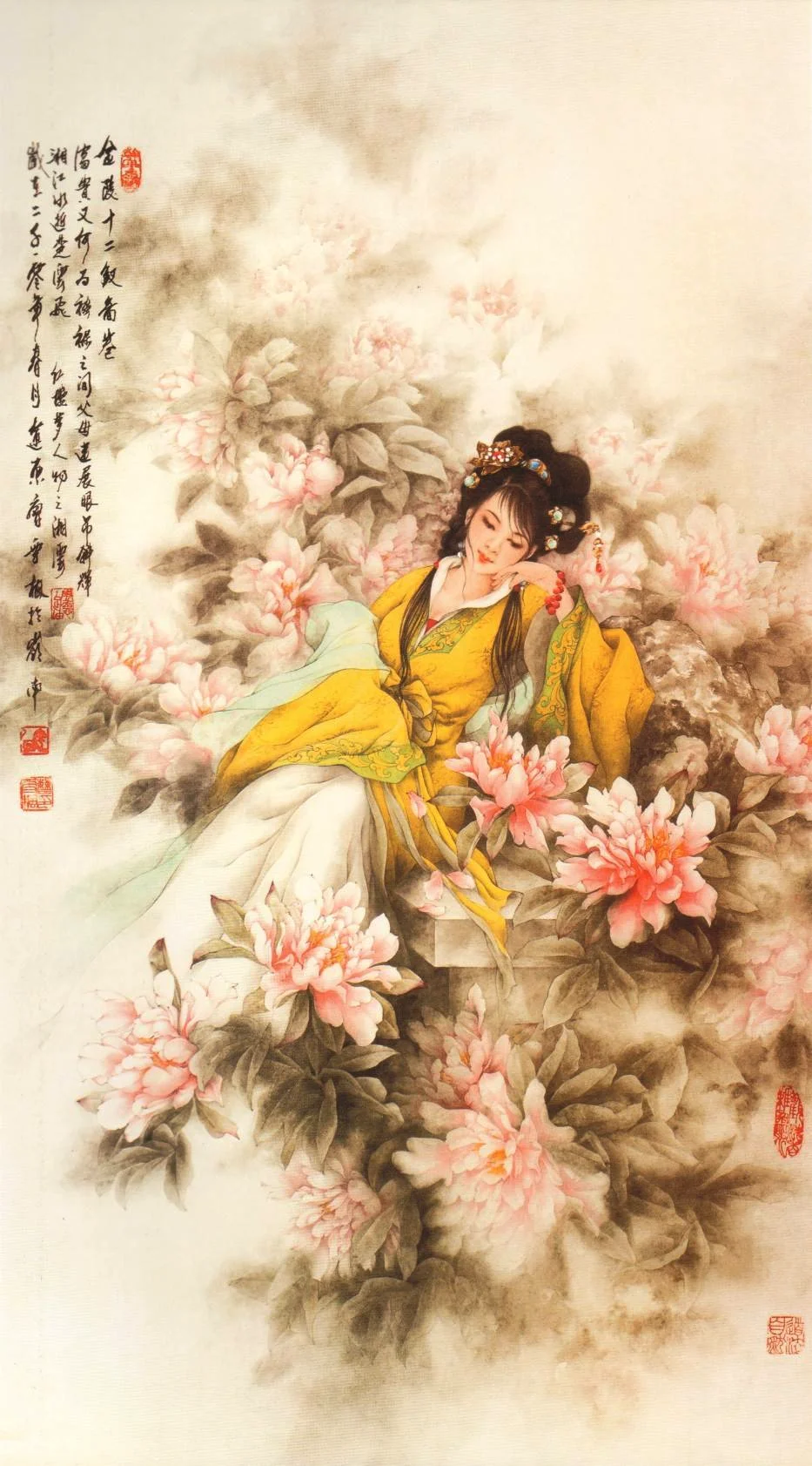醉卧芍药丛的是谁