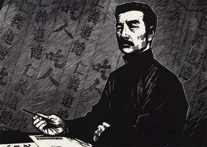 横眉冷对千夫指,俯首甘为孺子牛的意思